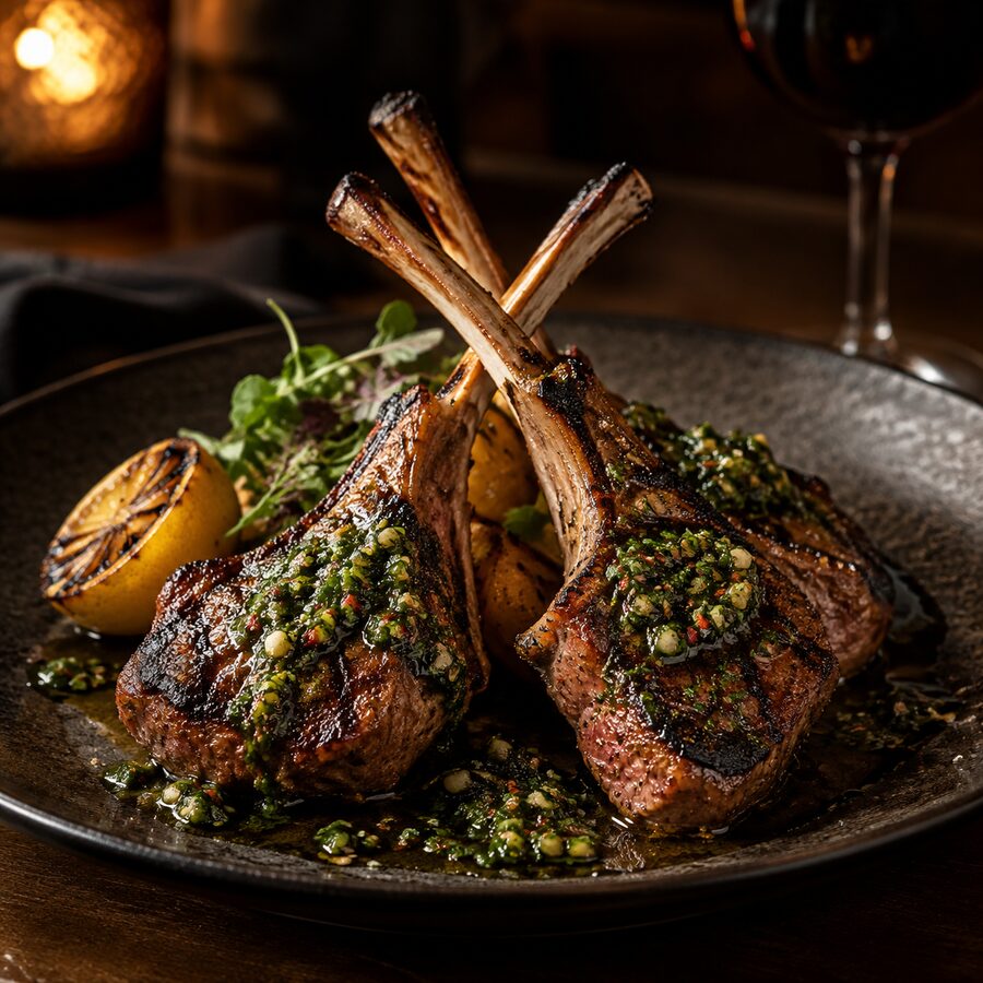Grilled lamb chops