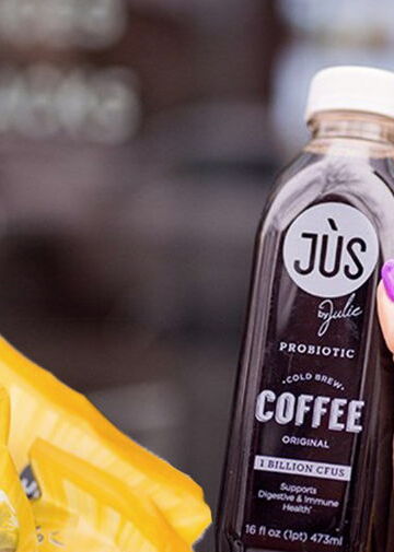 A Jus by Julie cold brew bottle