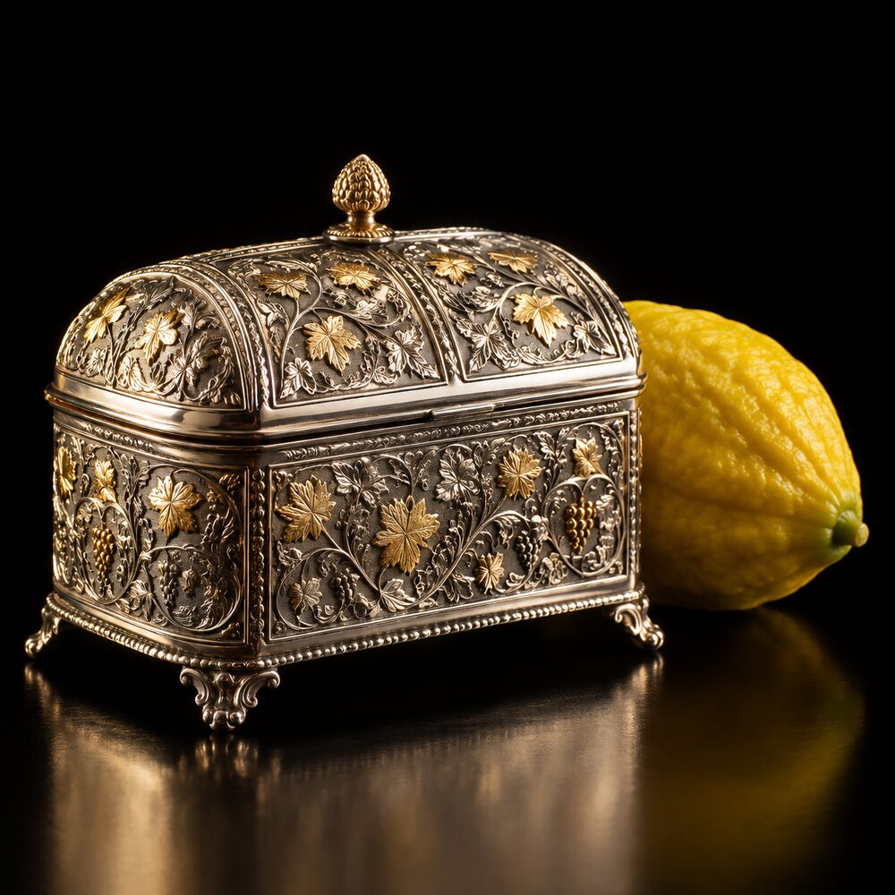 Sterling esrog box
